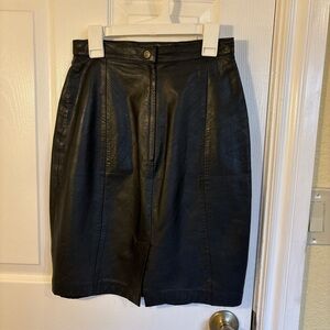 Vintage Express Leather Skirt